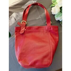 Coach Vintage Red Leather Soho Tote 4082